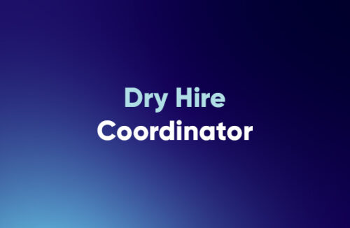 Dry Hire Coordinator Role Banner Imae