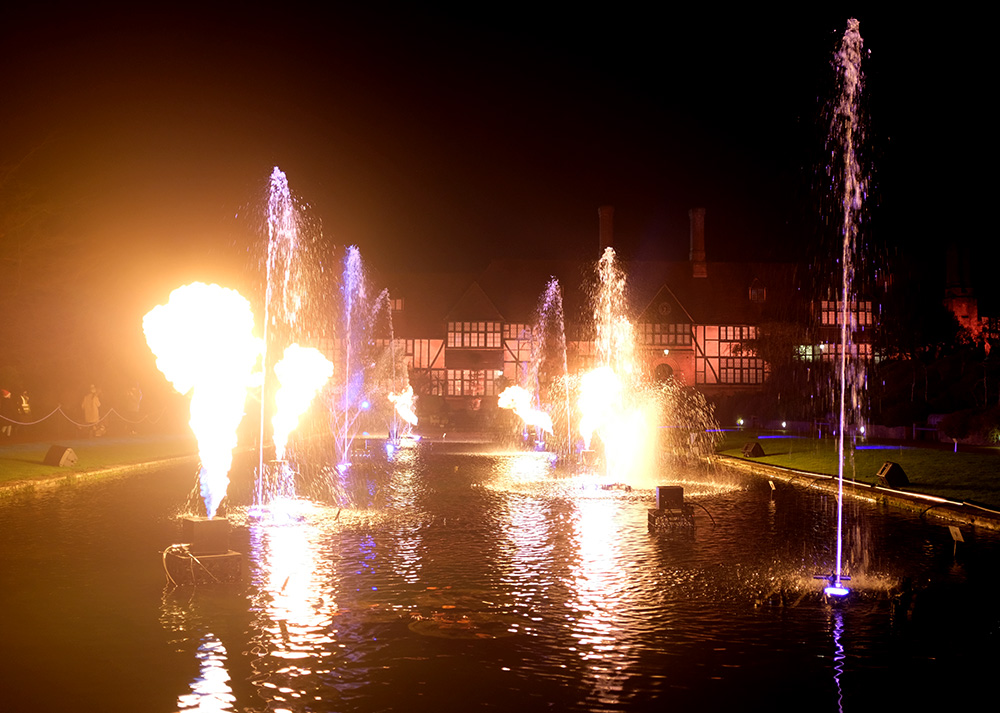 RHS Fountain Lightshow