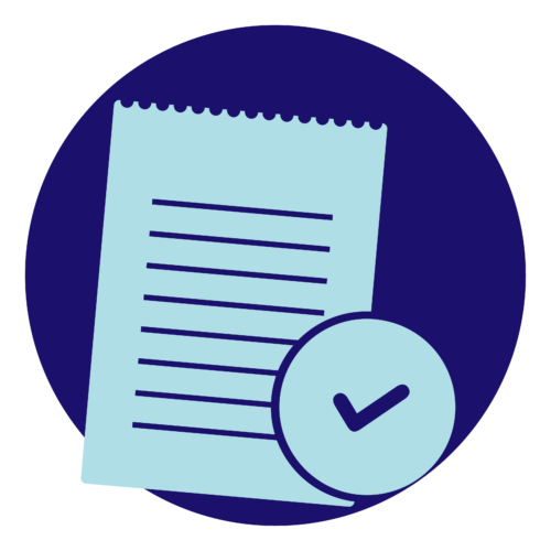 A checklist icon